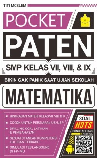 Image of POCKET PATEN SMP KELAS VII, VIII, & IX BIKIN GA PANIK SAAT UJIAN SEKOLAH MATEMATIKA
